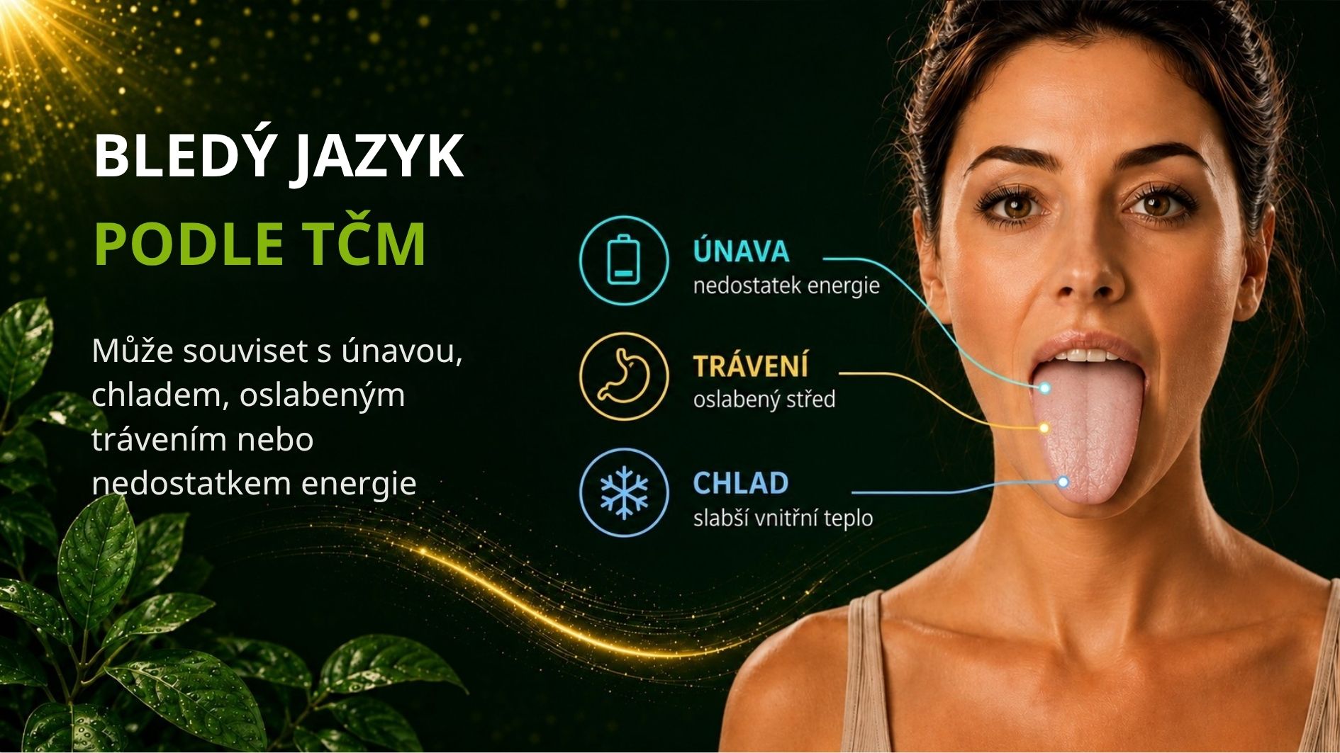 Bledý jazyk podle TCM – únava, chlad a nedostatek energie