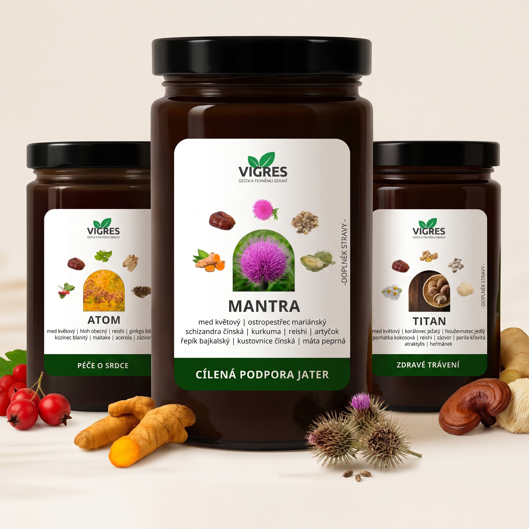 Produkty VIGRES při červeném jazyku