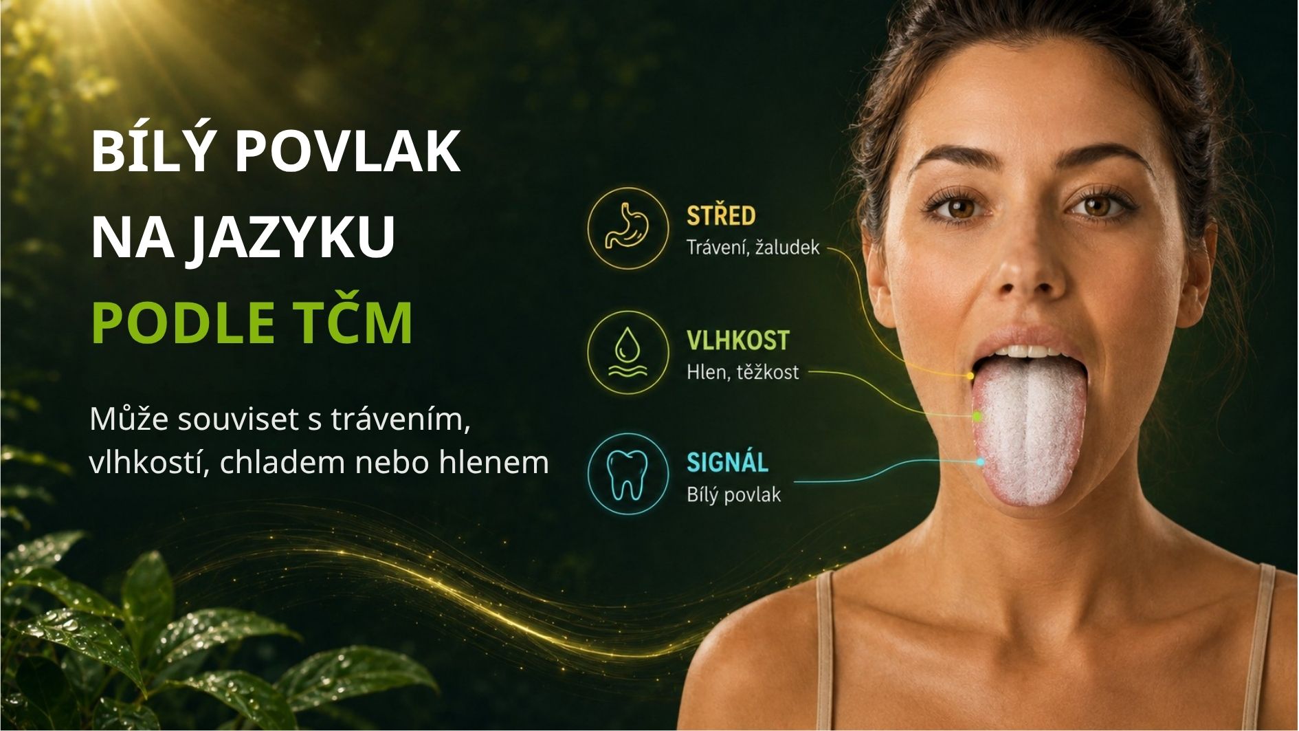 Bílý povlak na jazyku podle TCM