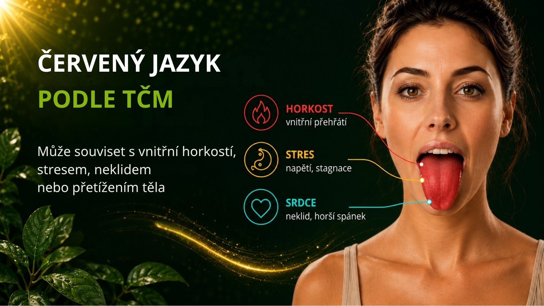 Červený jazyk podle TCM