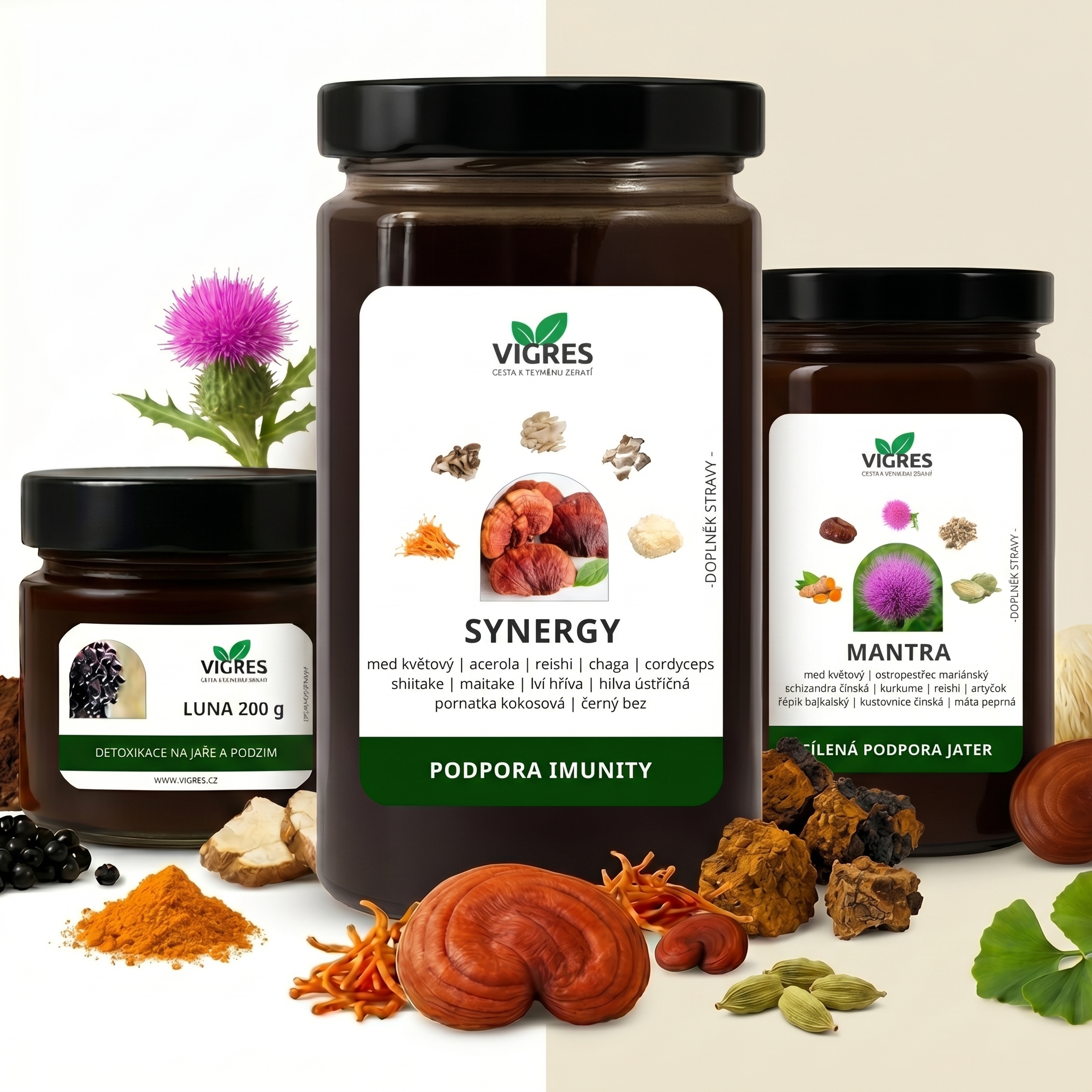 Produkty VIGRES při žlutém povlaku na jazyku
